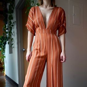 Orange Striped Onesie / Romper